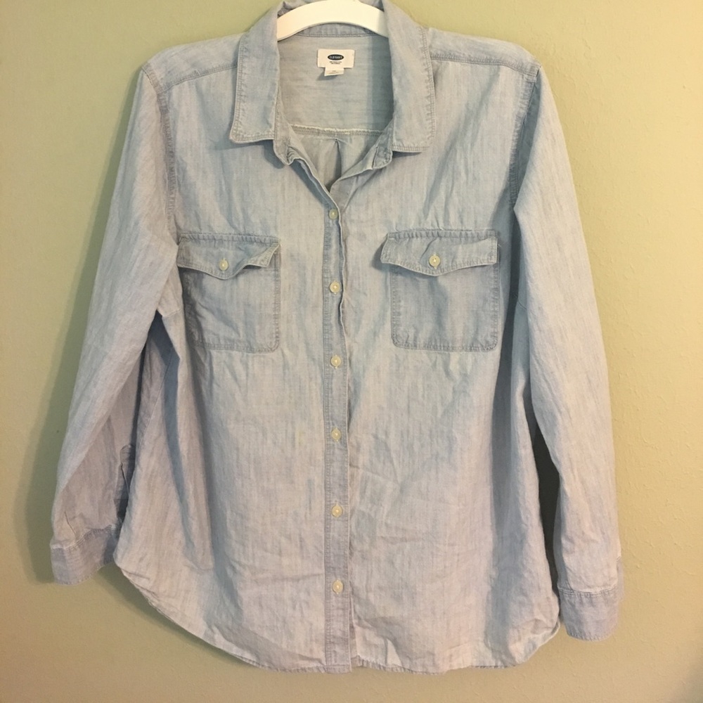 Denim button up shirt