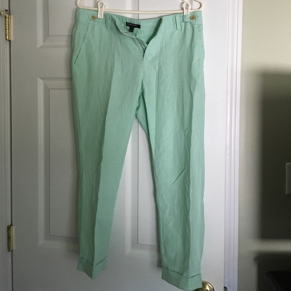 Linen cropped capris