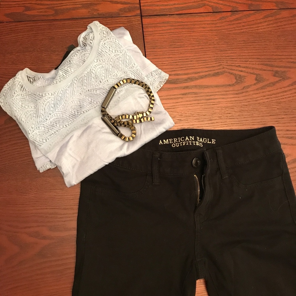 American Eagle Black Jegging