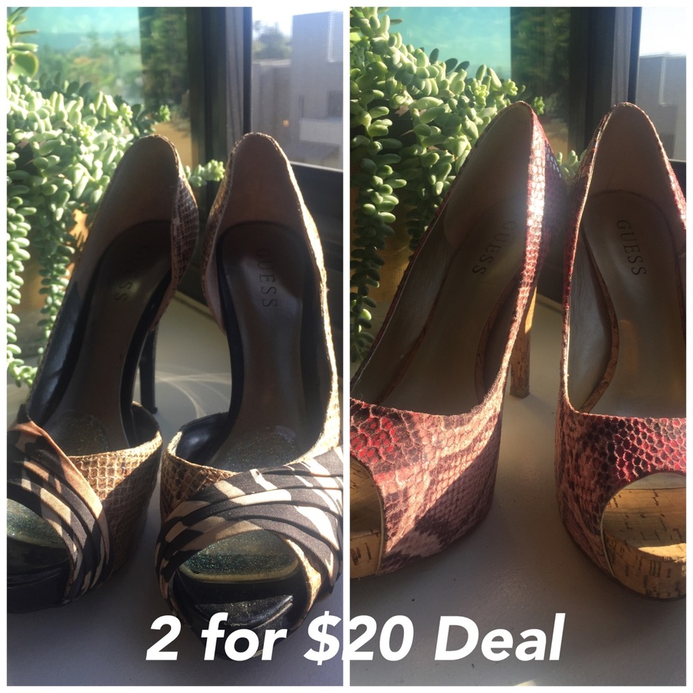 2 for $20 deal‼️ US7.5 sexy Guess  heels