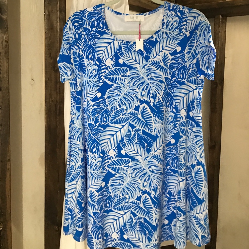 Blue and white dress/tunic