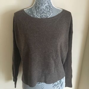 Vince cropped sweater, wool and cashmere