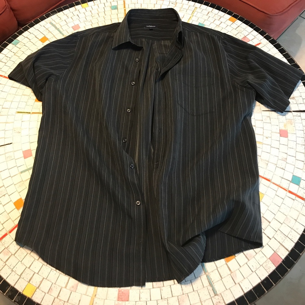 Black Striped Going Out Shirt