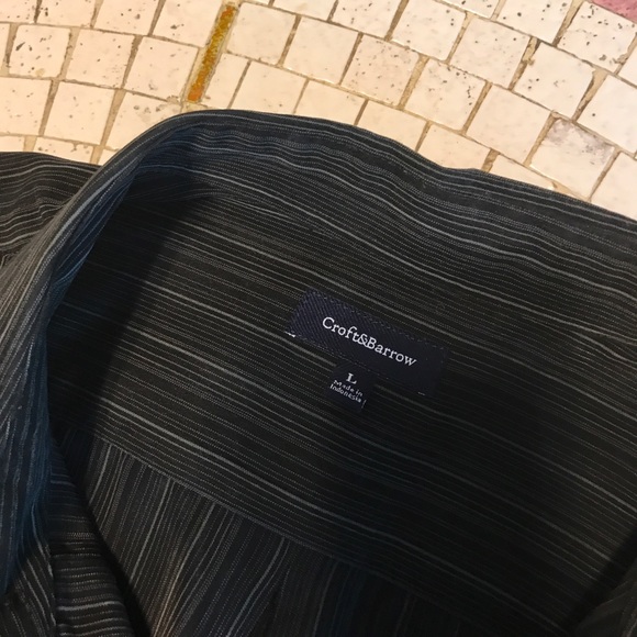 Black Striped Going Out Shirt - Picture 2 of 3