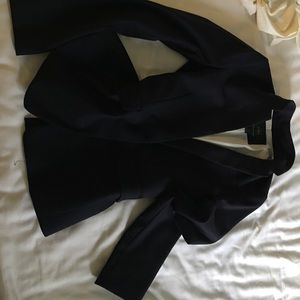 Jcrew regal blazer navy with grey stripe at collar