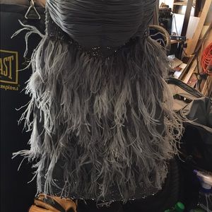 Gray cocktail dress by issue size 6