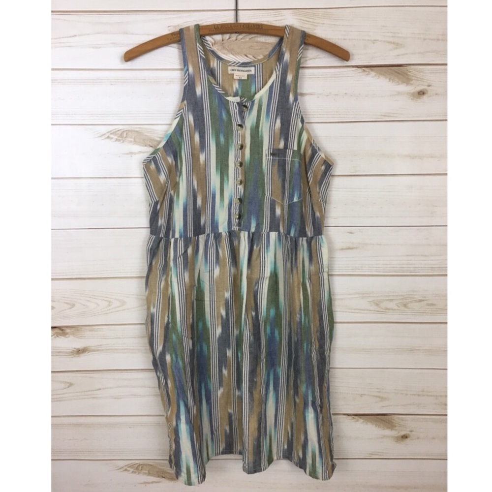 Obey Propaganda Ikat Print Sun Dress XS