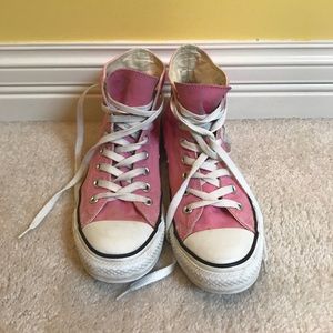 Pink High Top Converse