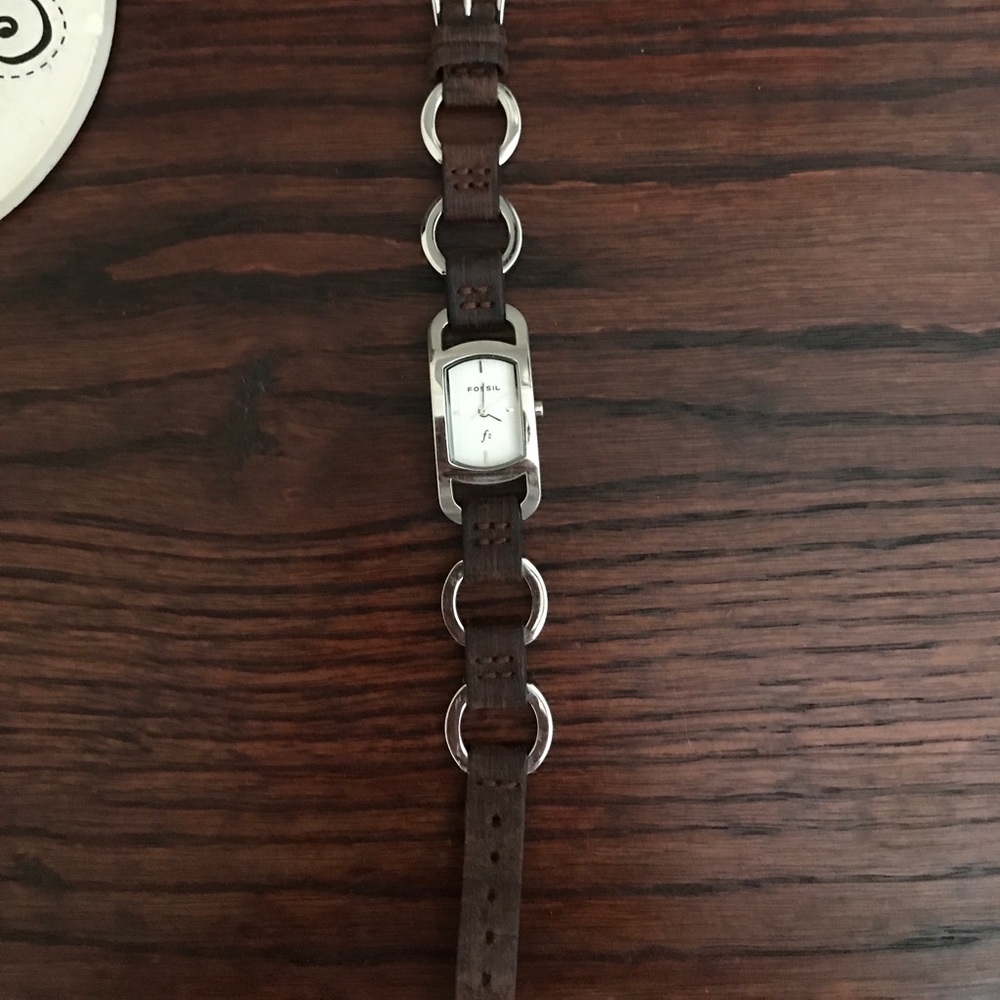 Fossil leather watch