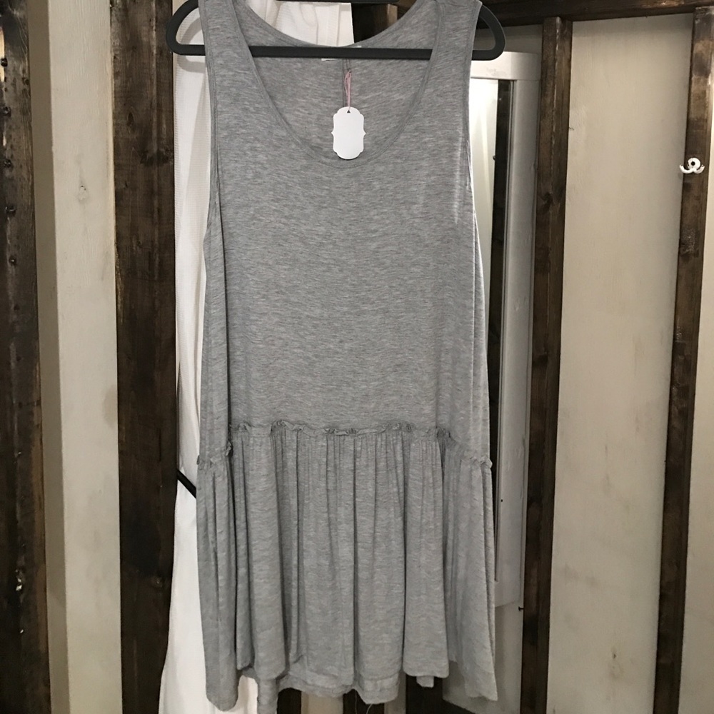 Grey t-shirt tunic