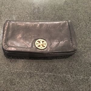 Tory Burch black wallet clutch