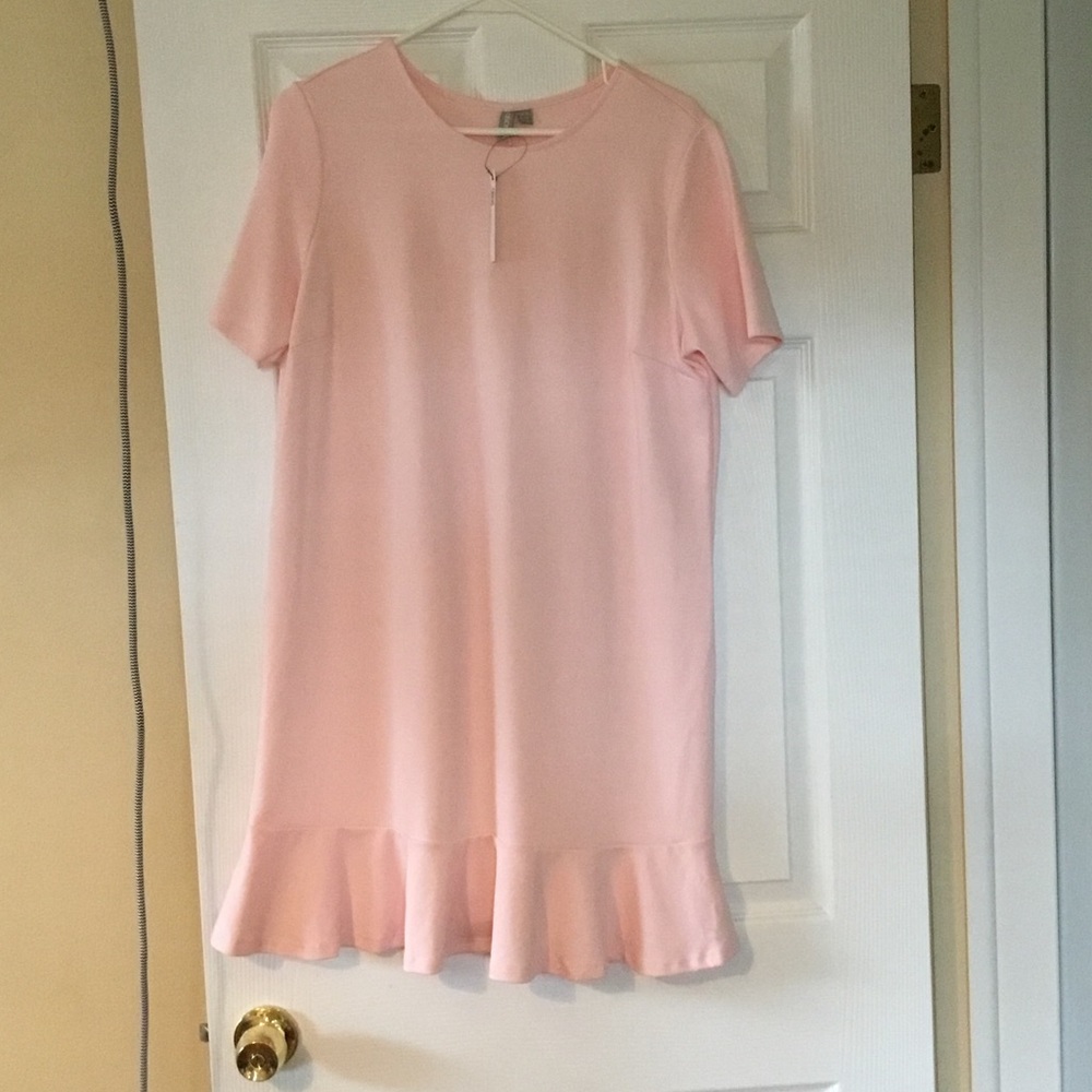 Asos Pink drop waisted dress