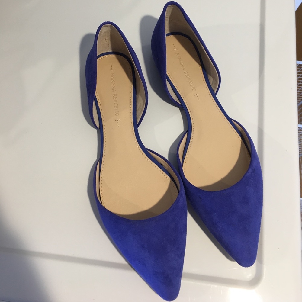 Banana Republic D'orsay Suede Flats