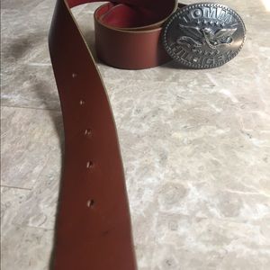 Tommy Hilfiger Brown Belt with Silver buckle