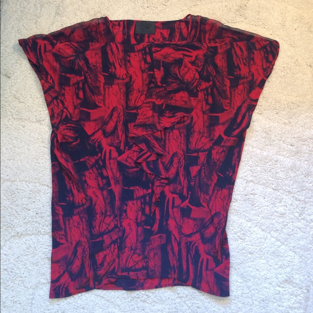 LAST CHANCE!! NWOT!  Silk dress w/ ruffle detail