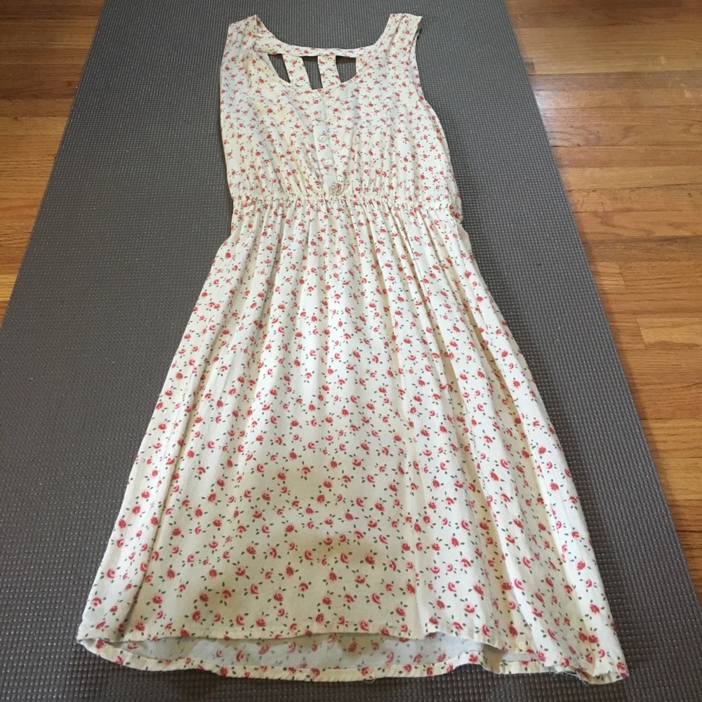 Flower printed dress
