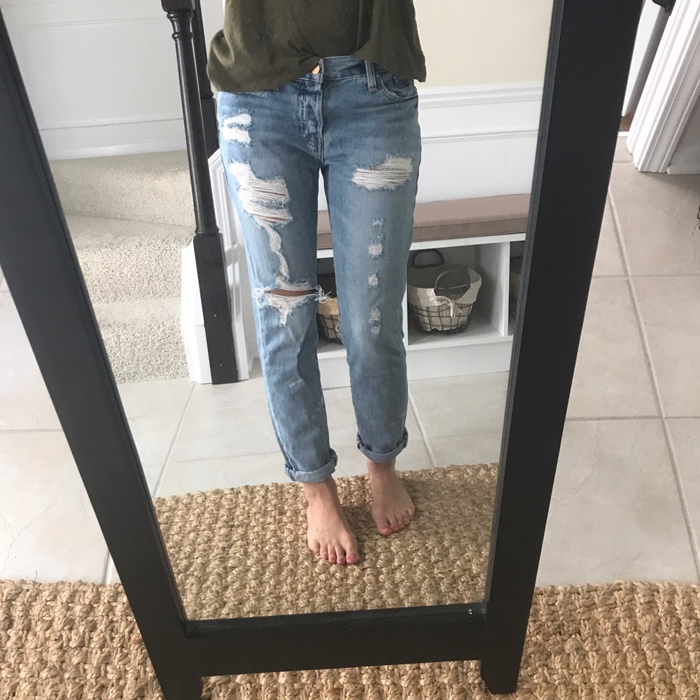 Destroyed denim