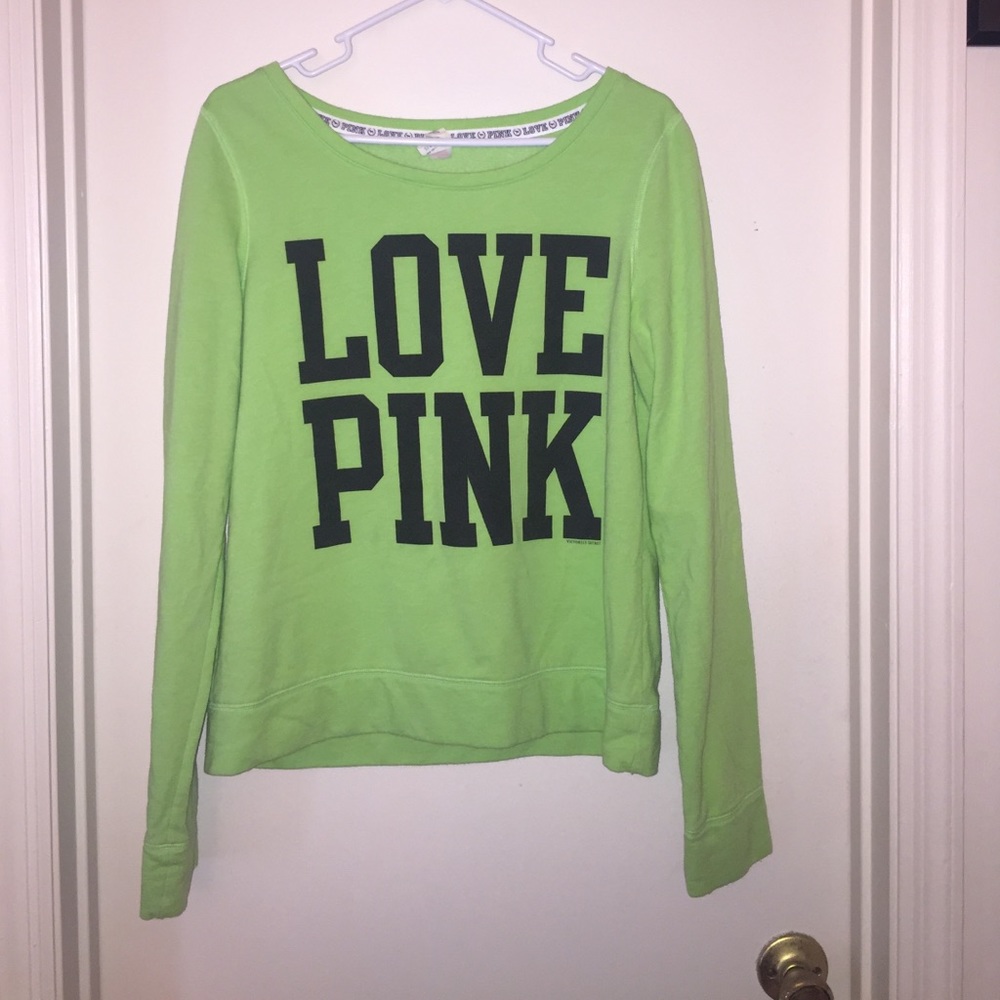 Lime green sweatshirt from VSPINK