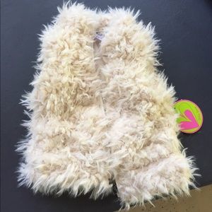 Baby girl faux fur vest BNWT