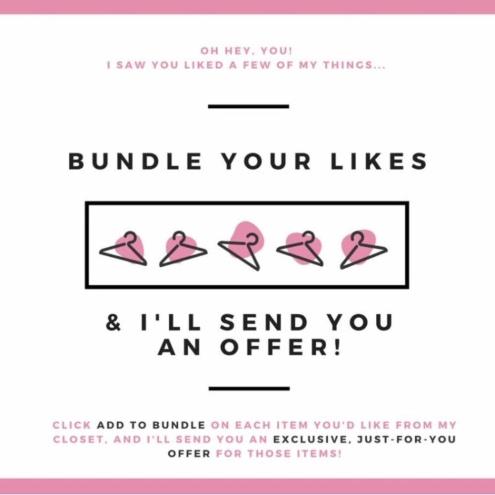 Bundle your likes and I'll send you an offer!!