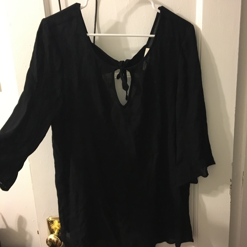 Francesca's black swim coverup