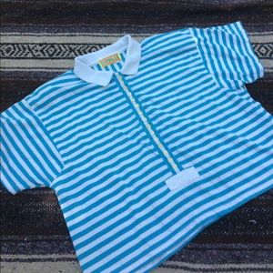 Vintage Polo Crop Top
