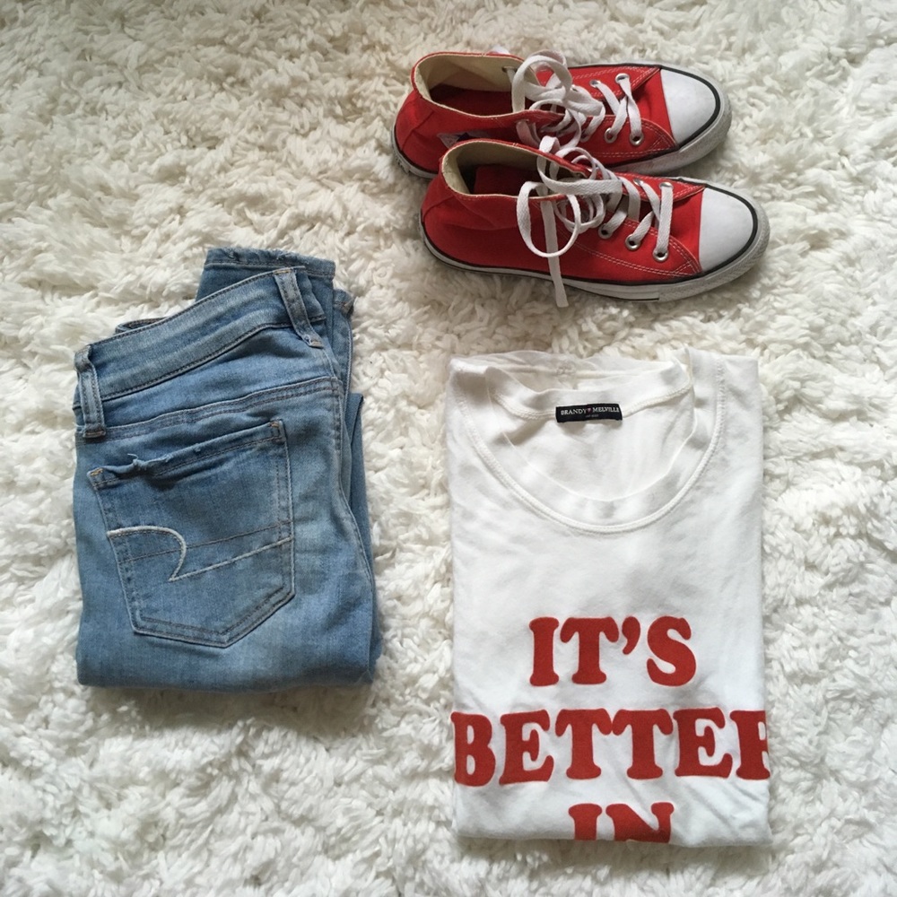 Brandy Melville T shirt- it's better in L.A.