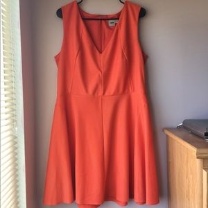Orange Textured Dress