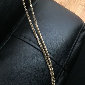 14K Yellow Gold 4mm Diamond Necklace