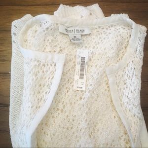 NICE White House Black Market Crochet Cardigan