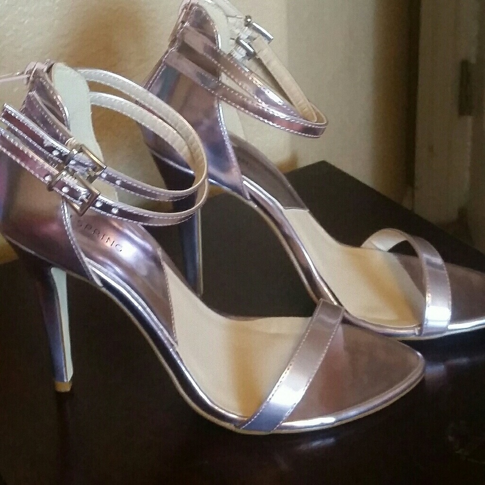 Call It Spring Metallic Heels - Picture 3 of 7