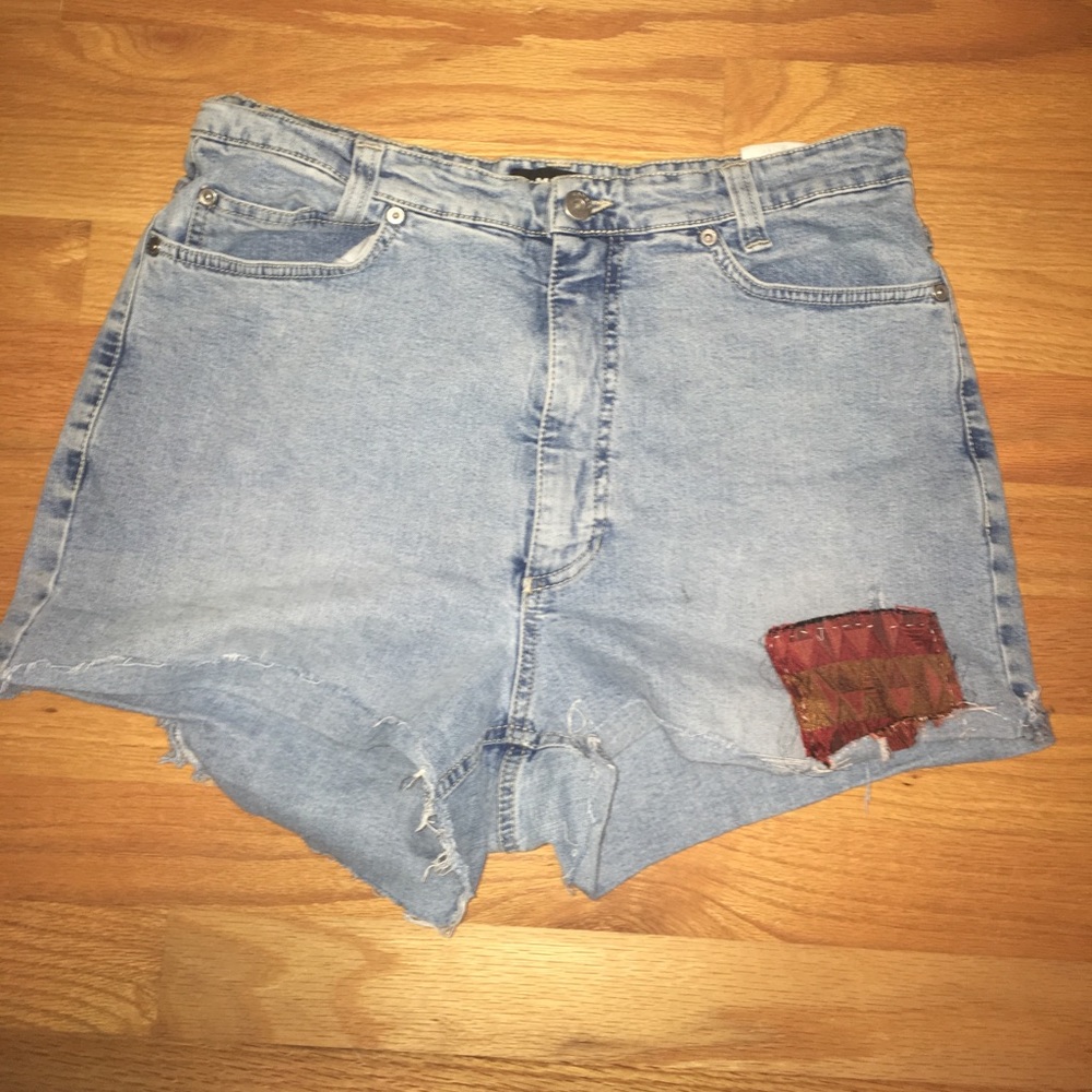 Vintage denim high rise shorts