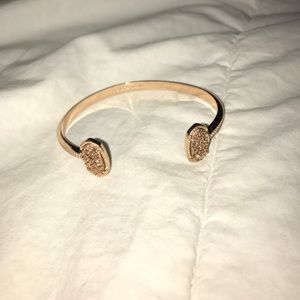 kendra scott rose gold drusy bracelet