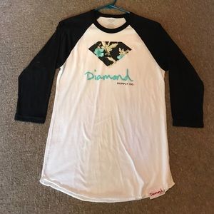 Diamond Supply Co. 3/4 sleeve shirt.