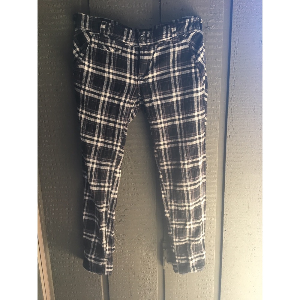 Free People plaid trousers