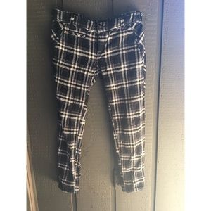 Free People plaid trousers