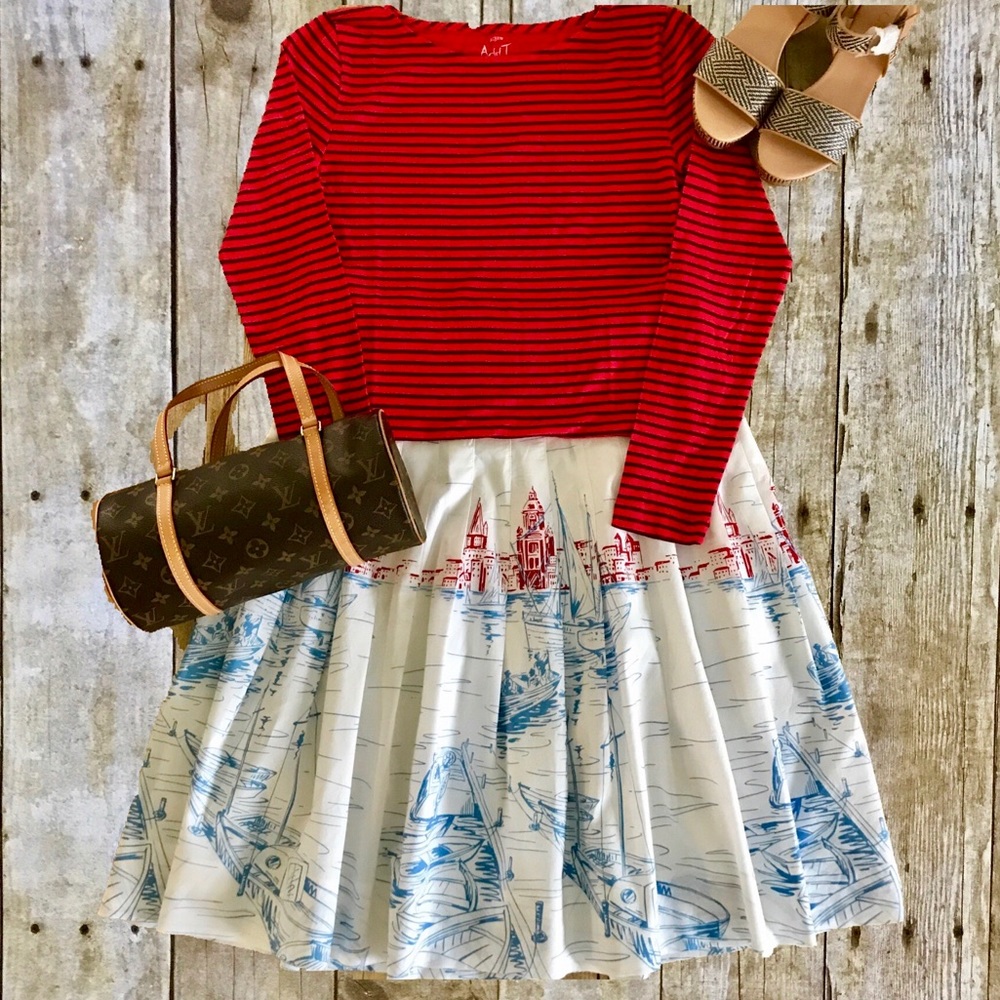 🎉Host Pick🎉 Tommy Hilfiger Sailboat Skirt Sz 6