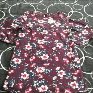 NWT Gap Long Sleeve Floral Print Shift Dress