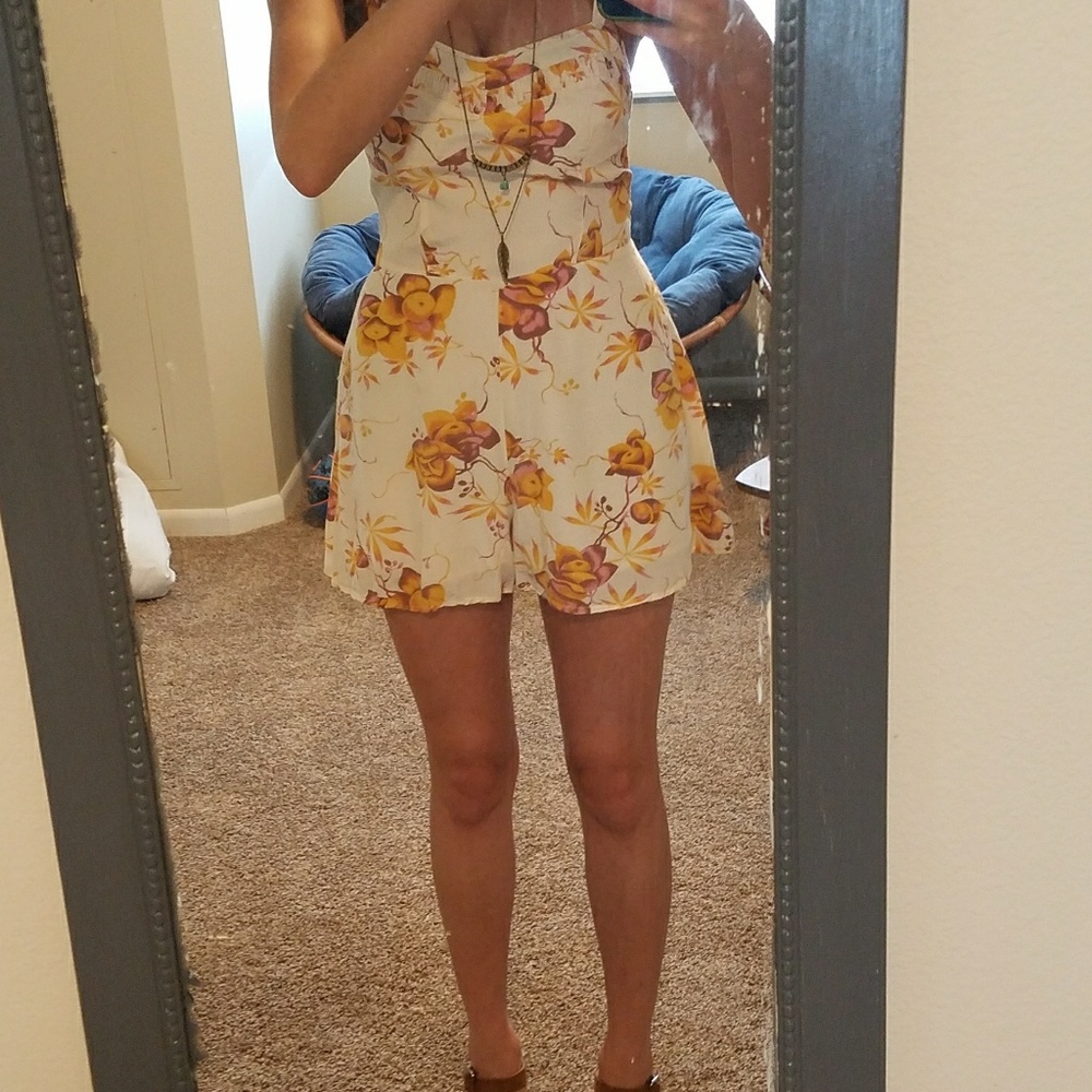 Free people floral romper
