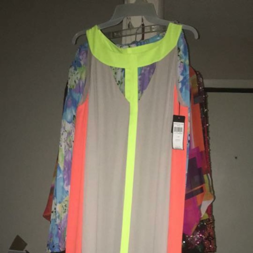 BCBGMaxAzria Wilah colorblocked dress brand new...