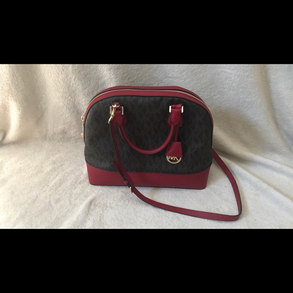 Michael kors dome satchel bag