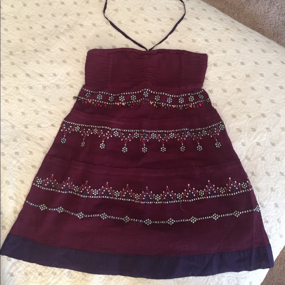Free People strapless top with beading