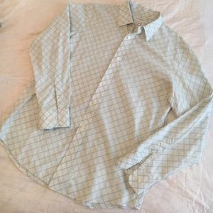 Banana republic dress shirt button up plaid