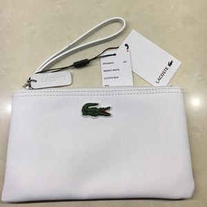 Lacoste Clutch NWT Bright White Wristlet