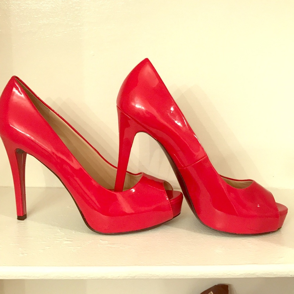 Guess open toe heels