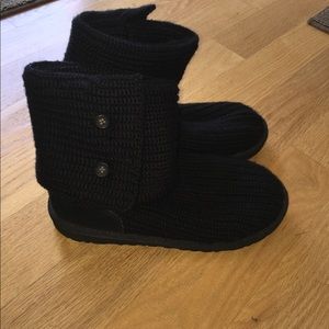 Knit UGG boots
