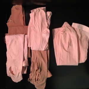 Four.      pair of dance tights