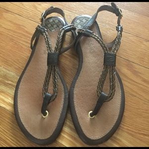 Flat Brown Sperry sandal size 5