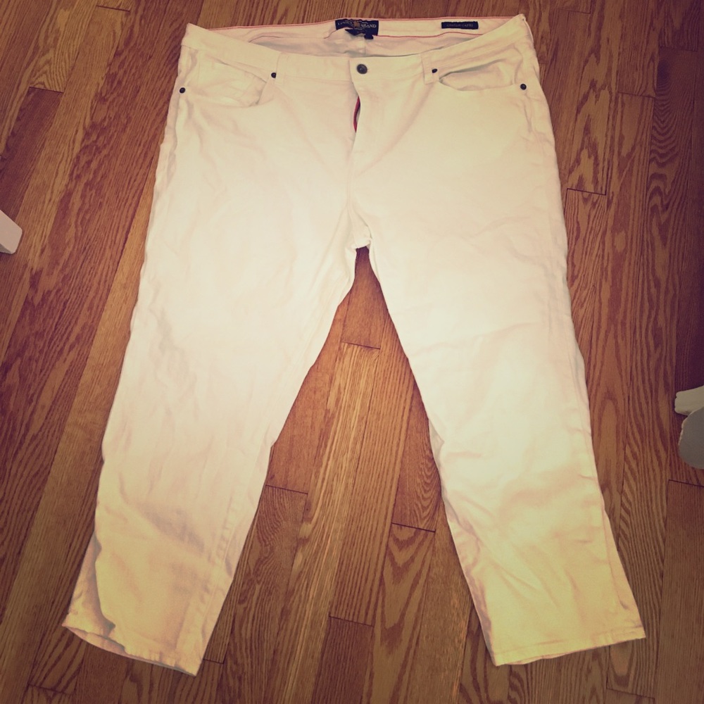 Lucky Brand plus size white capris
