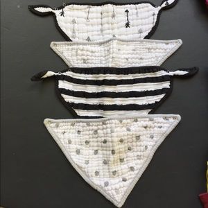 Aden & Anais set of 4 baby bibs